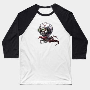 Screaming Skull Baseball T-Shirt